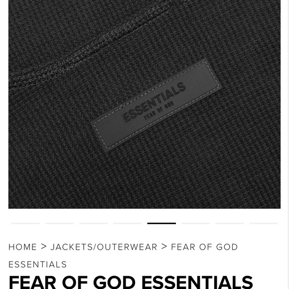 Essentials fear of God, thermal black, iron, small,  set - Picture 7 of 9